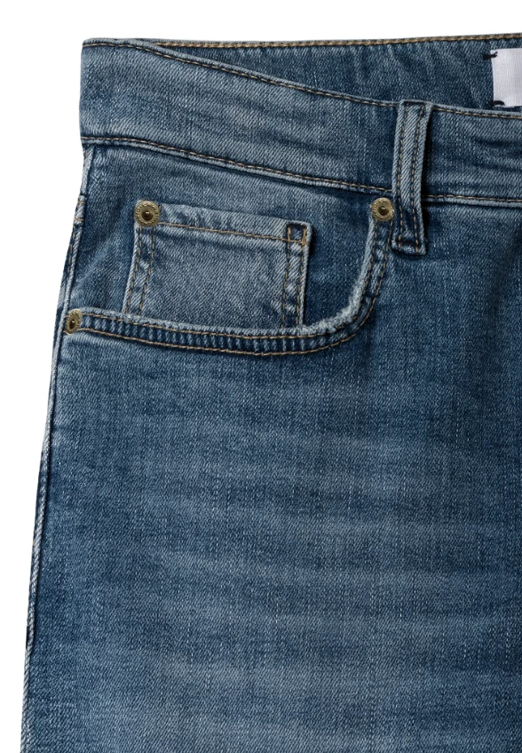 SPODNIE JEANSOWE GINI WIDE-FIT NIEBIESKIE