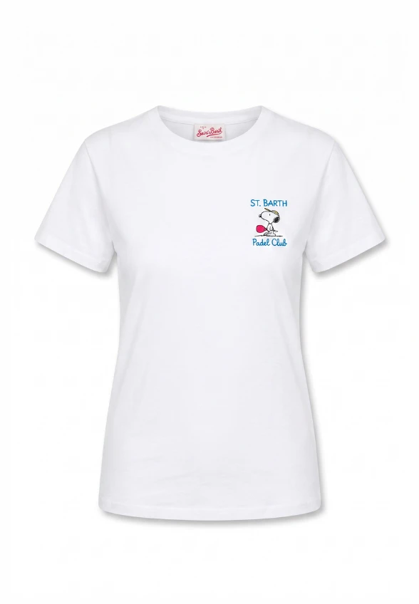 T-SHIRT EMILIE SNOOPY PADEL CLUB BIAŁY