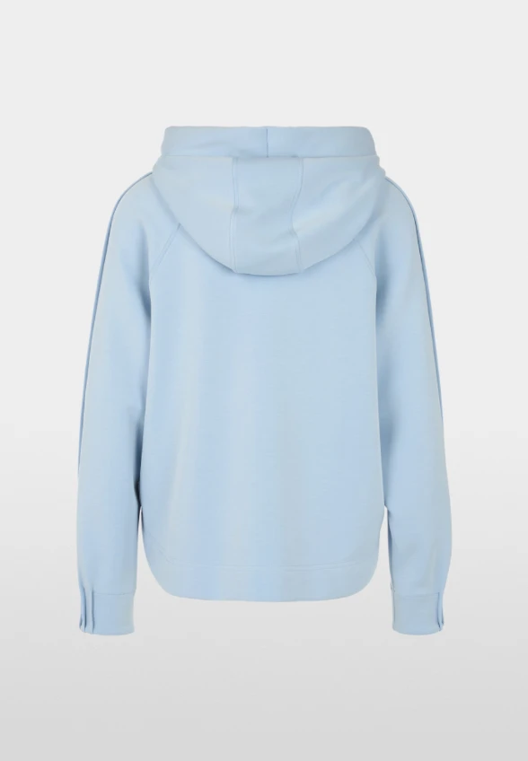 BLUZA Z KAPTUREM BŁĘKITNA