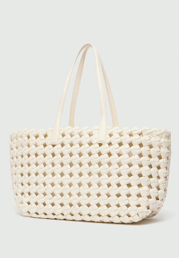 TORBA PLECIONA SHOPPER BIAŁA