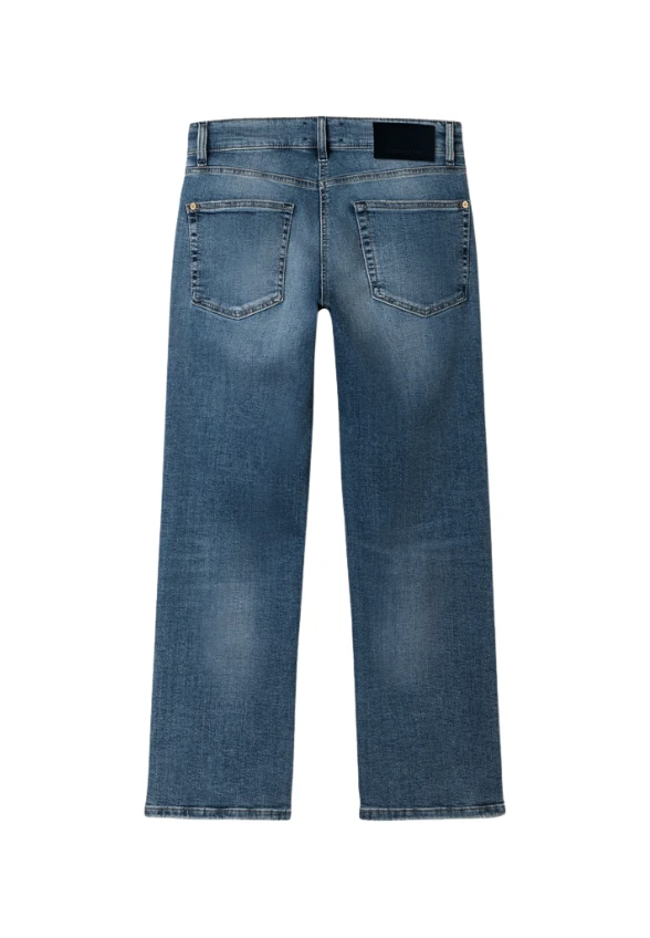 SPODNIE JEANSOWE GINI WIDE-FIT NIEBIESKIE