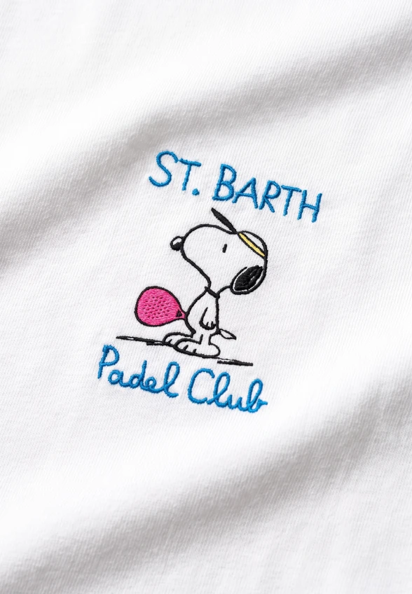 T-SHIRT EMILIE SNOOPY PADEL CLUB BIAŁY