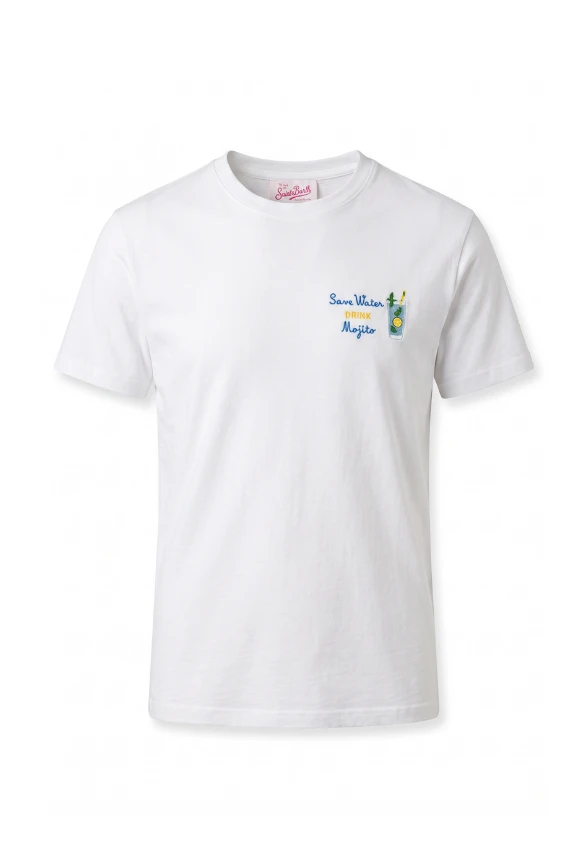 T-SHIRT EMILIE DRINK MOJITO BIAŁY