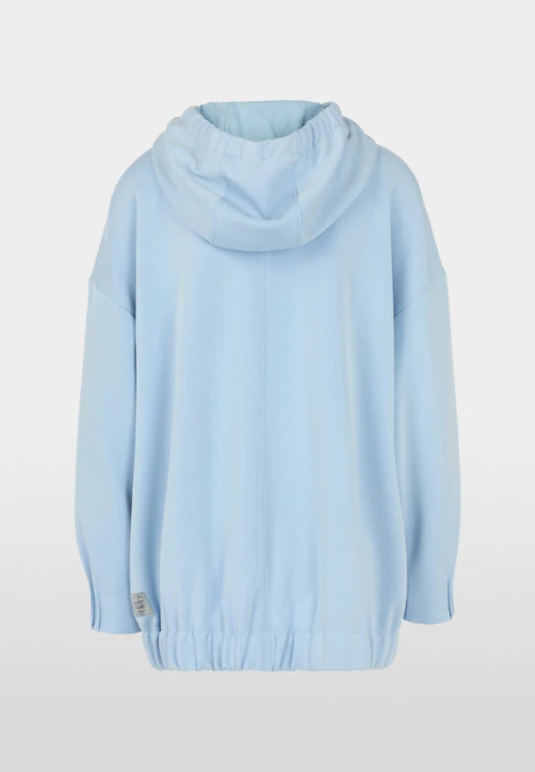 BLUZA ROZPINANA Z KAPTUREM BŁĘKITNA