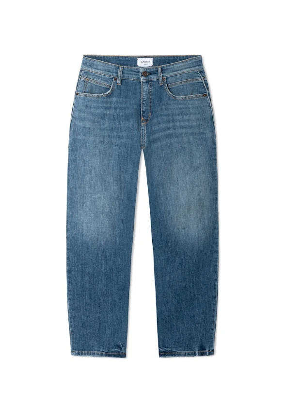 SPODNIE JEANSOWE ELLI O-SHAPE NIEBIESKIE