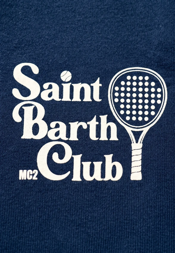 T-SHIRT MĘSKI PADEL CLUB GRANATOWY