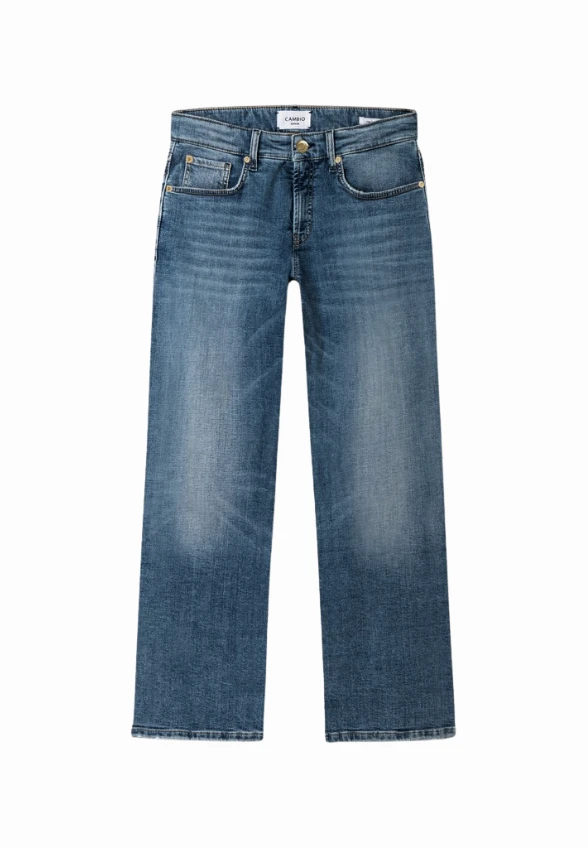 SPODNIE JEANSOWE GINI WIDE-FIT NIEBIESKIE