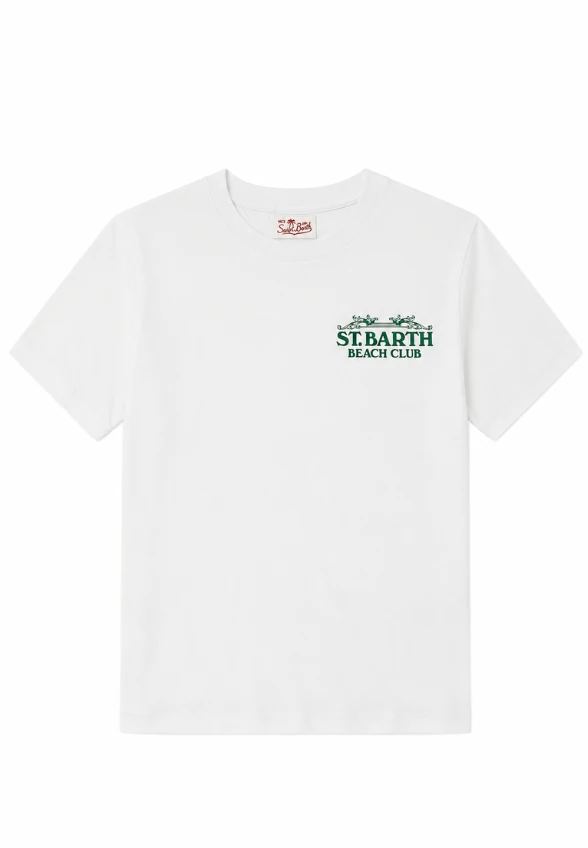 T-SHIRT MĘSKI BEACH CLUB BIAŁY