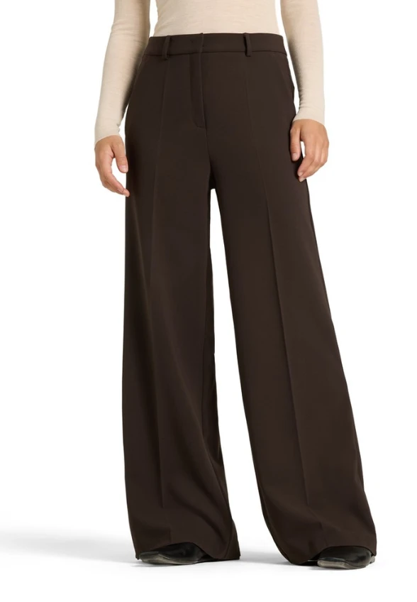 SPODNIE SZEROKIE ALEXIS BRĄZOWE