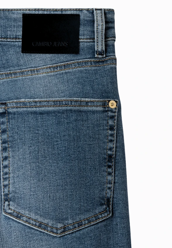 SPODNIE JEANSOWE GINI WIDE-FIT NIEBIESKIE