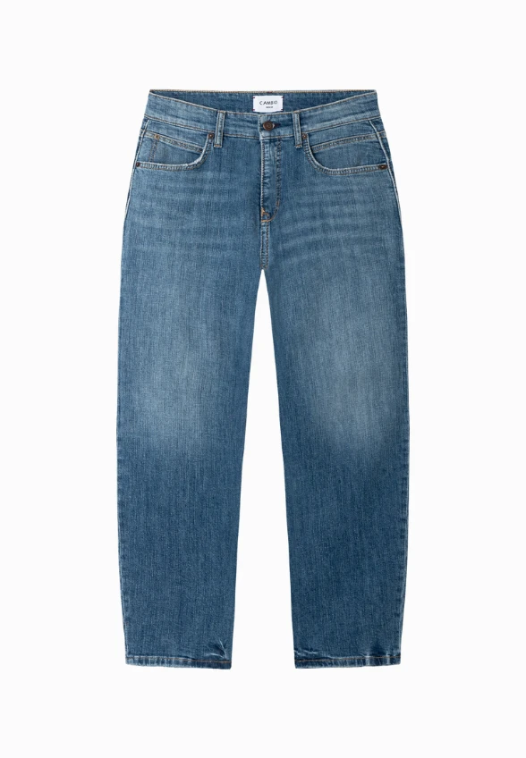 SPODNIE JEANSOWE ELLI O-SHAPE NIEBIESKIE