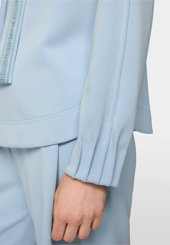 BLUZA Z KAPTUREM BŁĘKITNA