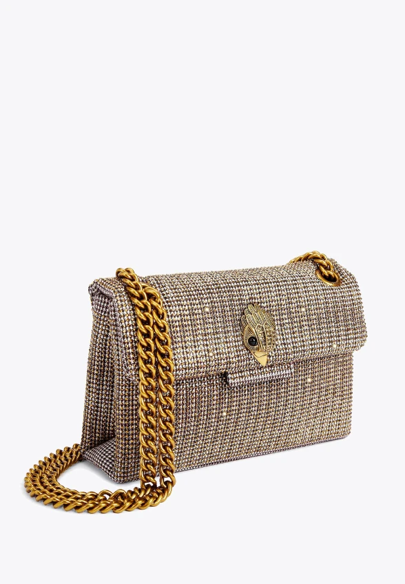 TOREBKA MINI KENSINGTON W PEPITKĘ BEŻOWA