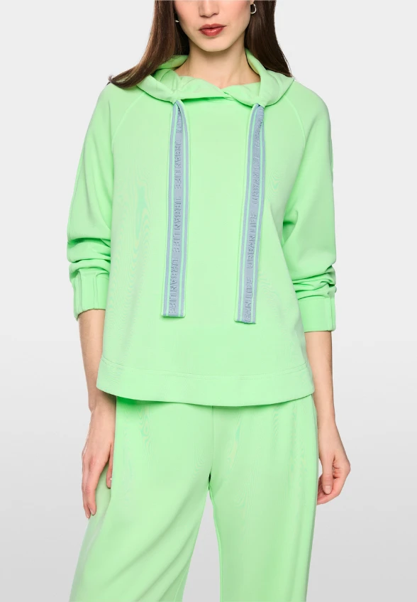 BLUZA Z KAPTUREM LIMONKOWA ZIELEŃ