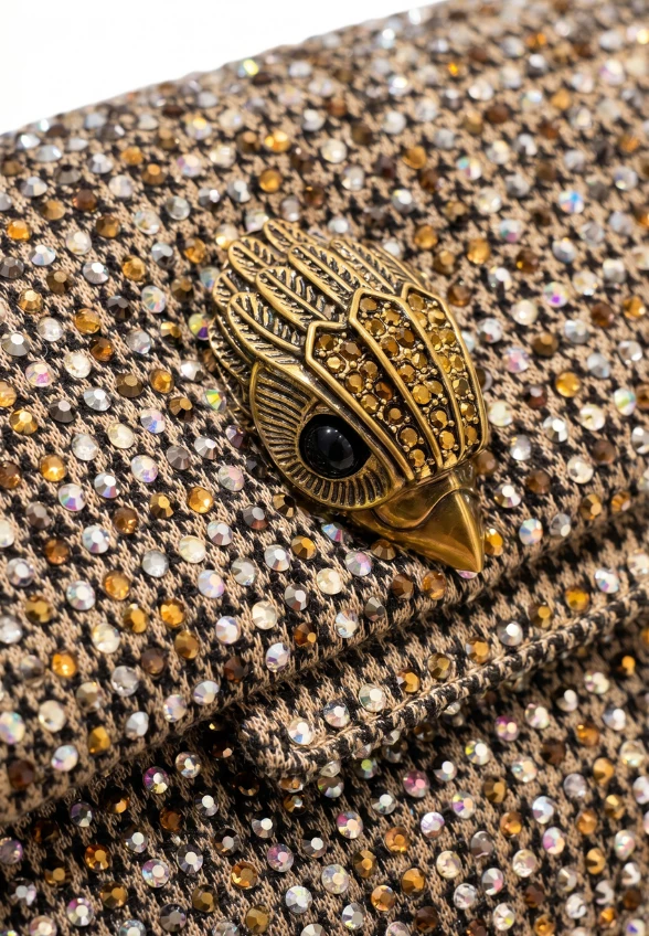 TOREBKA MINI OXFORD W PEPITKĘ BEŻOWA