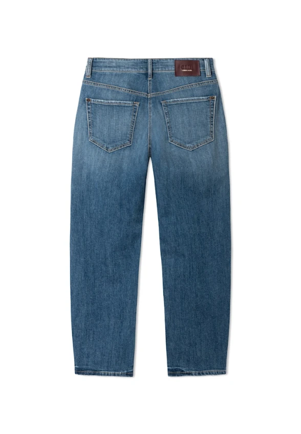 SPODNIE JEANSOWE ELLI O-SHAPE NIEBIESKIE