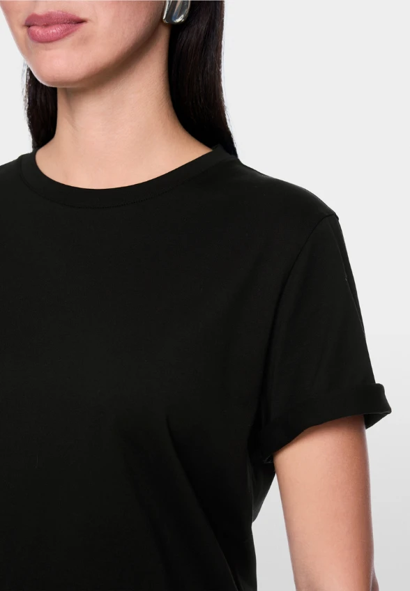 T-SHIRT BAWEŁNIANY Z NADRUKIEM PSA CZARNY