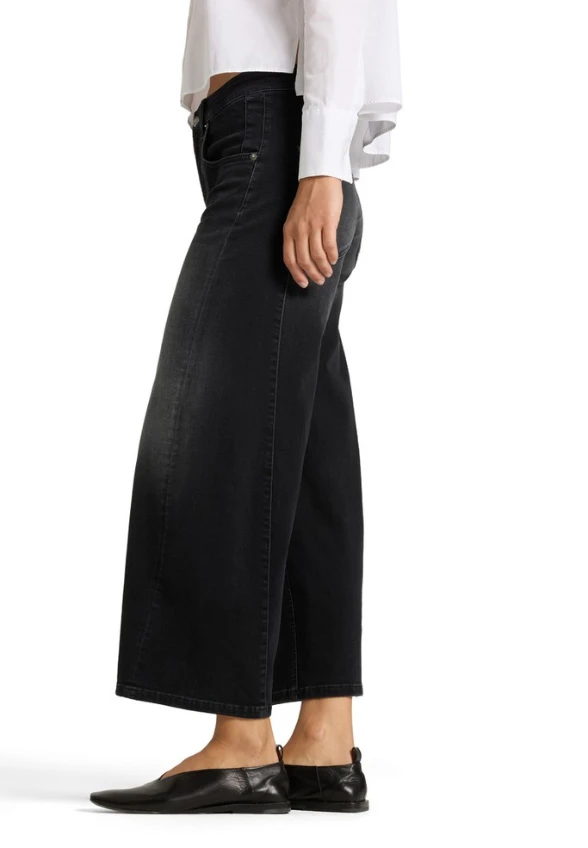 SPODNIE JEANSOWE ORLA WIDE-FIT CZARNE