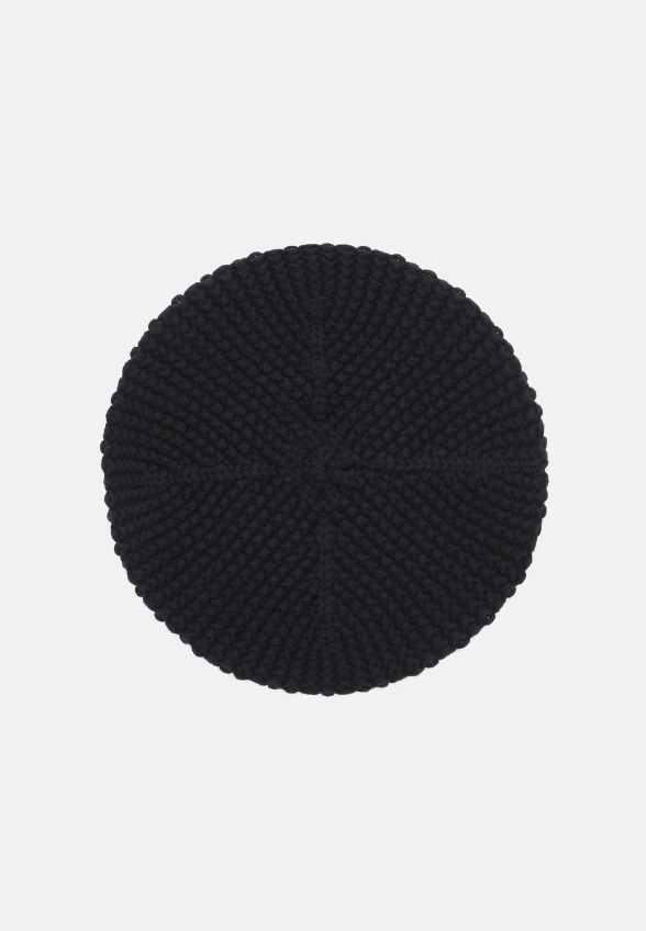 BERET WEŁNIANY MEDORO CZARNY