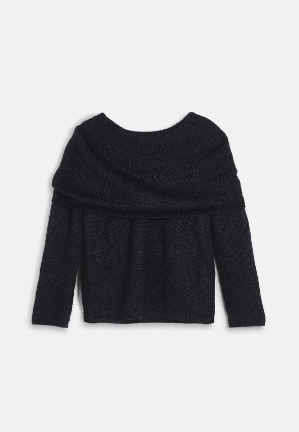 SWETER Z MIESZANKI MOHERU CAPIRE CZARNY