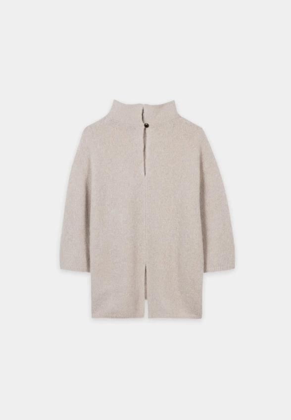 SWETER Z GOLFEM PERŁOWY