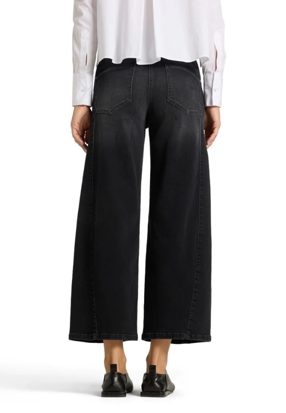SPODNIE JEANSOWE ORLA WIDE-FIT CZARNE