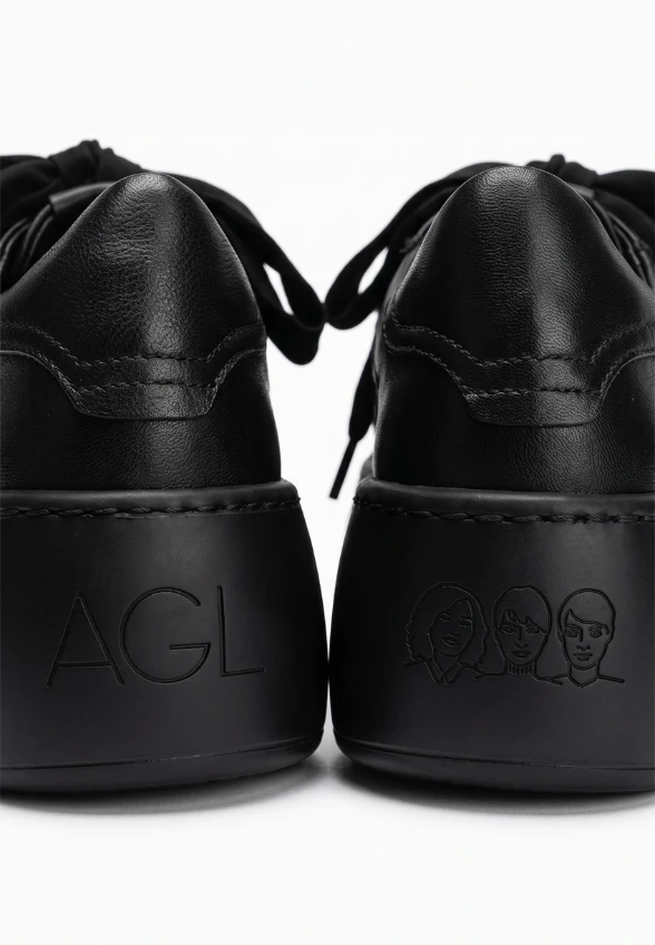 SNEAKERSY SKORZANE VIBE CZARNE
