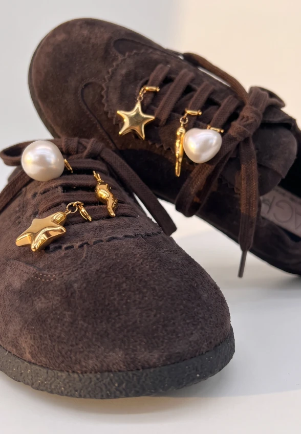 SNEAKERSY SKÓRZANE HOOLA HOOP GORZKA CZEKOLADA