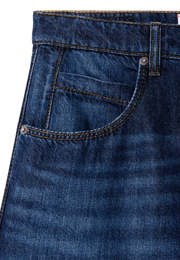 SPODNIE JEANSOWE ORLA WIDE-FIT GRANATOWE