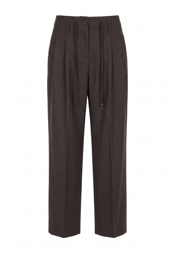 SPODNIE ADDISON WIDE-FIT CIEMNY BRĄZ