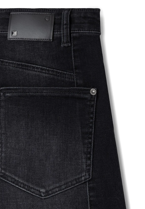 SPODNIE JEANSOWE ORLA WIDE-FIT CZARNE