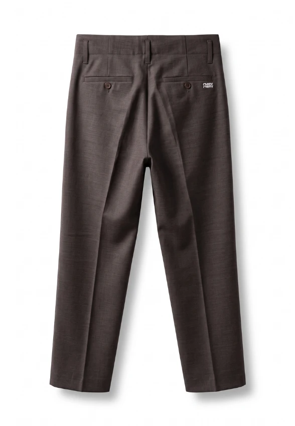 SPODNIE ADDISON WIDE-FIT CIEMNY BRĄZ