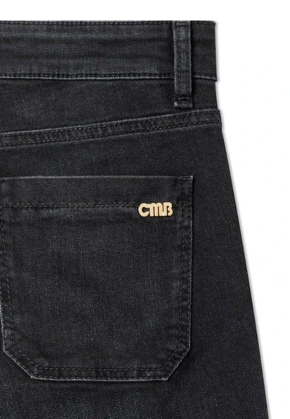 SPODNIE JEANSOWE AMARA WIDE-FIT CZARNE