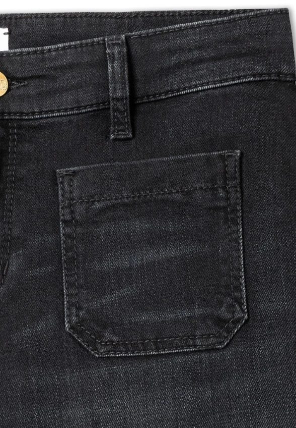 SPODNIE JEANSOWE AMARA WIDE-FIT CZARNE