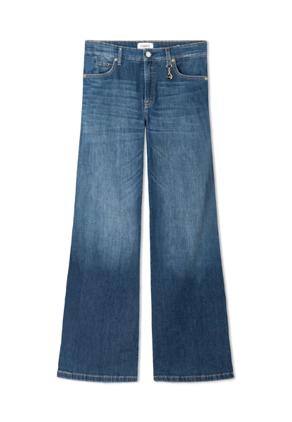 SPODNIE JEANSOWE AIMEE WIDE-FIT CIEMNO-NIEBIESKIE