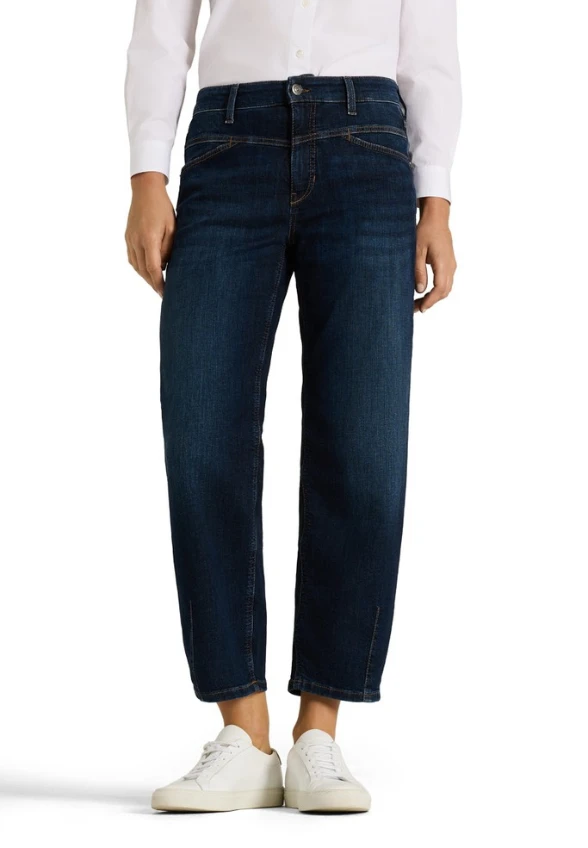 SPODNIE JEANSOWE ELIN O-SHAPE CIEMNY NIEBIESKI
