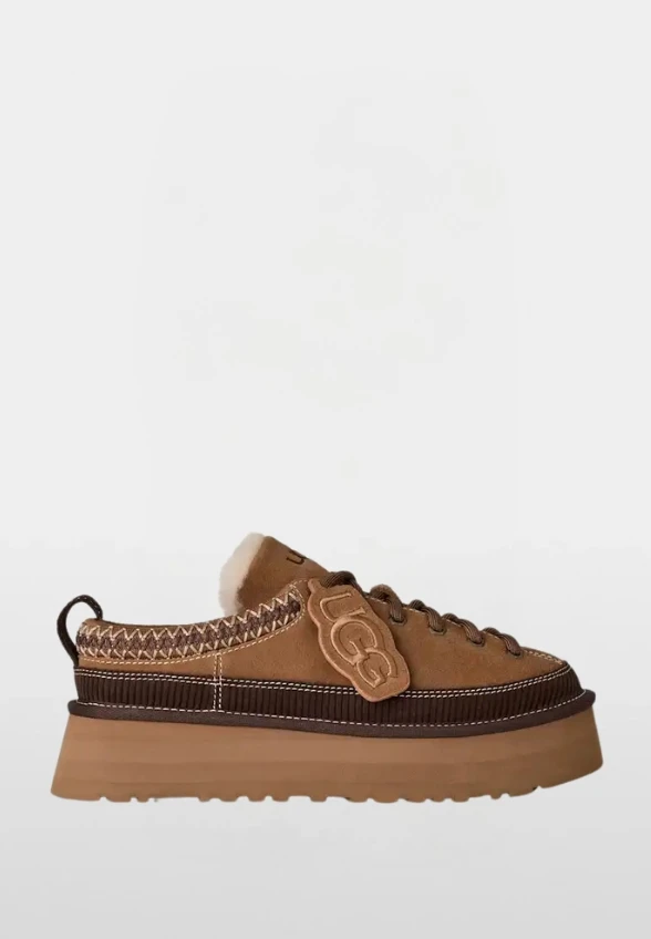MULE HERITAGE LACE-UP SLIPPER KARMELOWE
