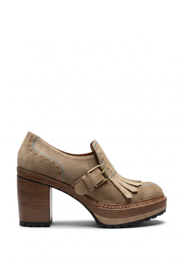 LOAFERSY NA OBCASIE OLIVIA TAUPE