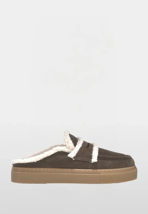 MULE WOOL CIEMNY BRĄZ