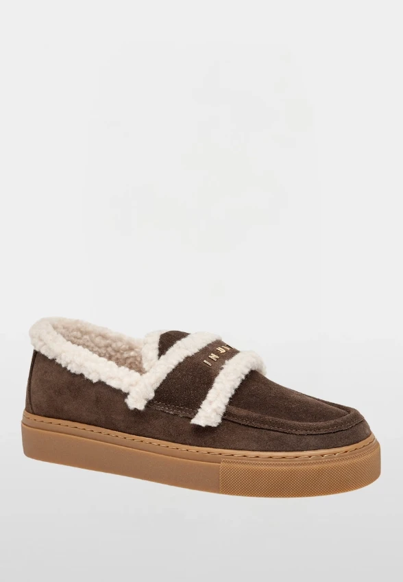 MOKASYNY SHEARLING LOAFER CIEMNY BRĄZ