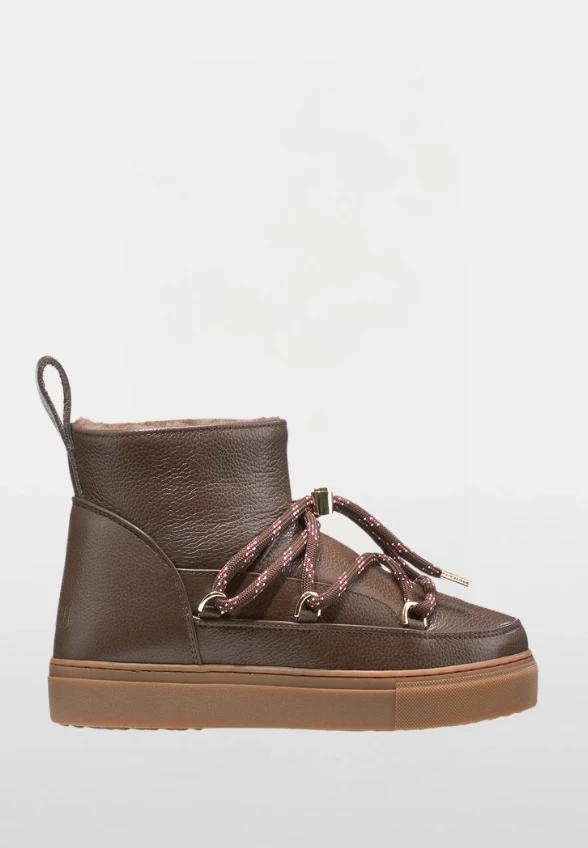ŚNIEGOWCE FULL LEATHER GLOSS BRĄZOWE