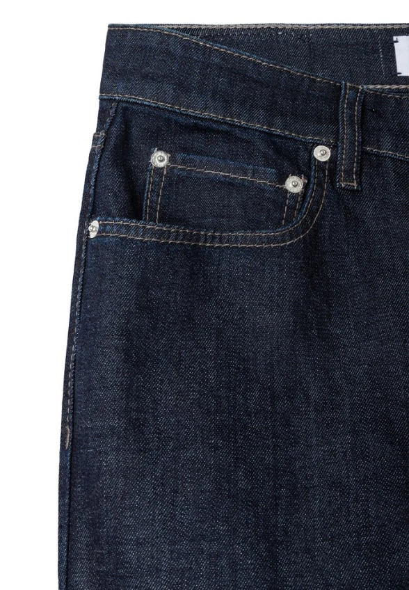 SPODNIE JEANSOWE GINI WIDE-FIT GRANATOWE