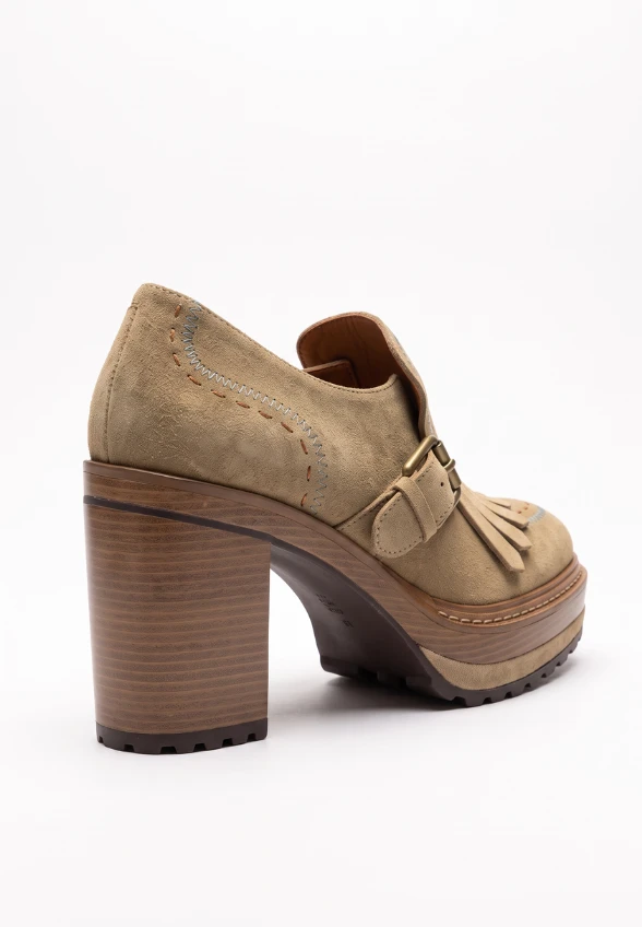 LOAFERSY NA OBCASIE OLIVIA TAUPE