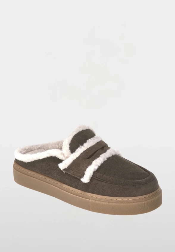 MULE WOOL CIEMNY BRĄZ