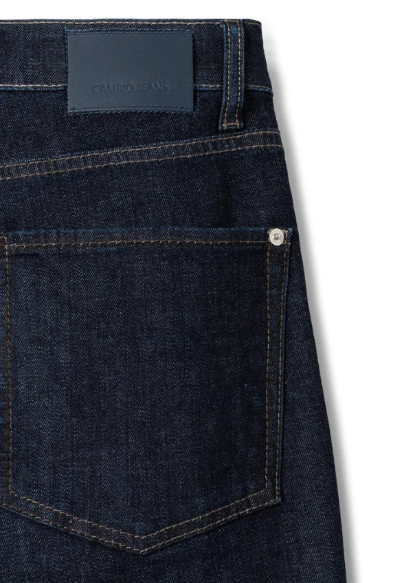 SPODNIE JEANSOWE GINI WIDE-FIT GRANATOWE