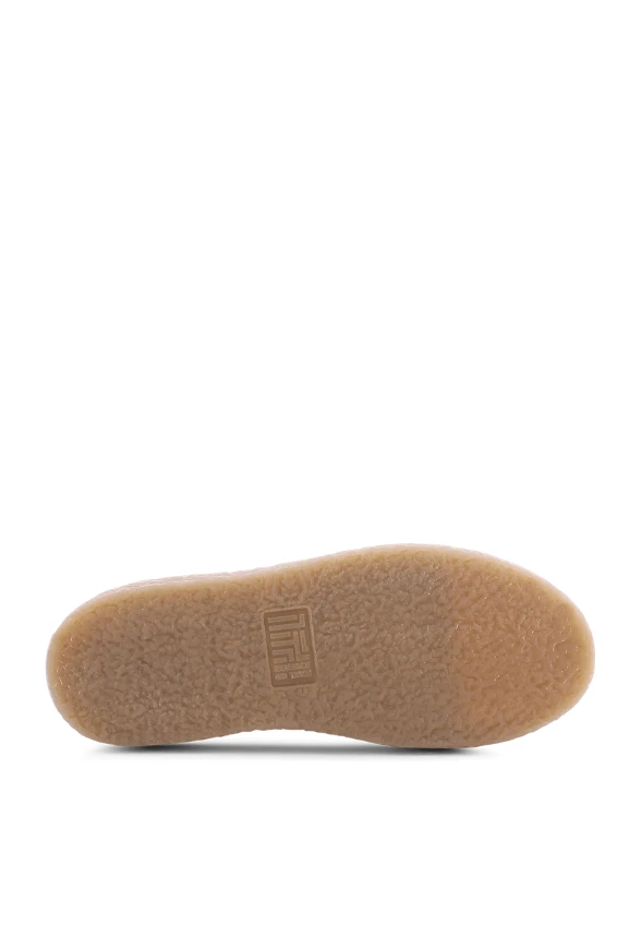 SNEAKERSY PIT Z ZAMSZOWEJ SKÓRY TAUPE