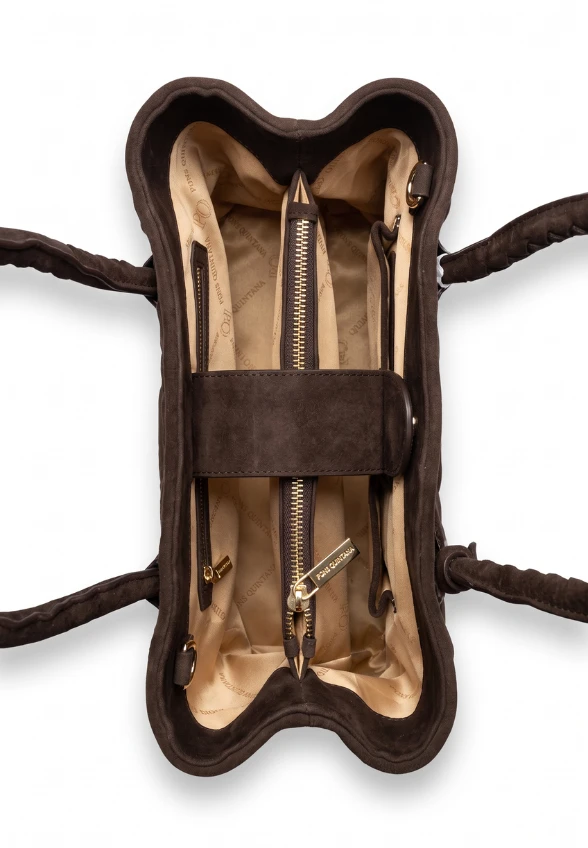TOREBKA V261 BOLSO CIEMNY BRĄZ