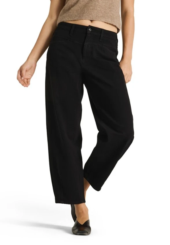 SPODNIE JEANSOWE ELIN O-SHAPE CZARNE