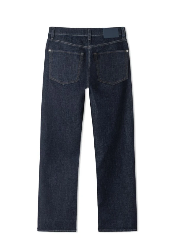 SPODNIE JEANSOWE GINI WIDE-FIT GRANATOWE