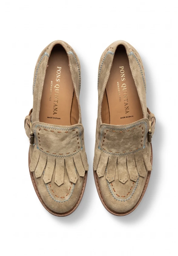 LOAFERSY NA OBCASIE OLIVIA TAUPE